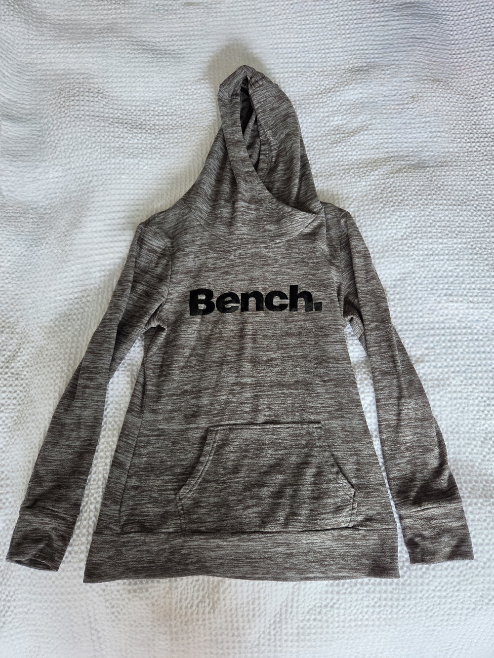 Bench Heather Gray Logo Hooded Pullover